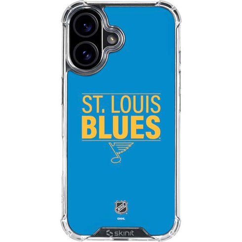NHL St. Louis Blues Lineup iPhone 16 Clear Case